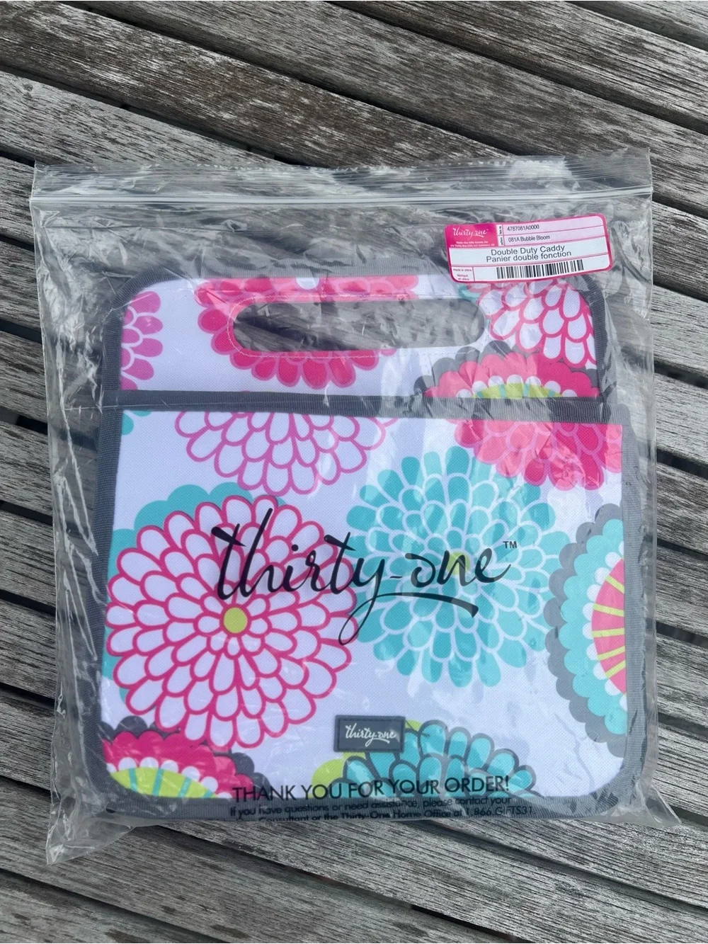 Thirty-One bubble bloom double duty caddy